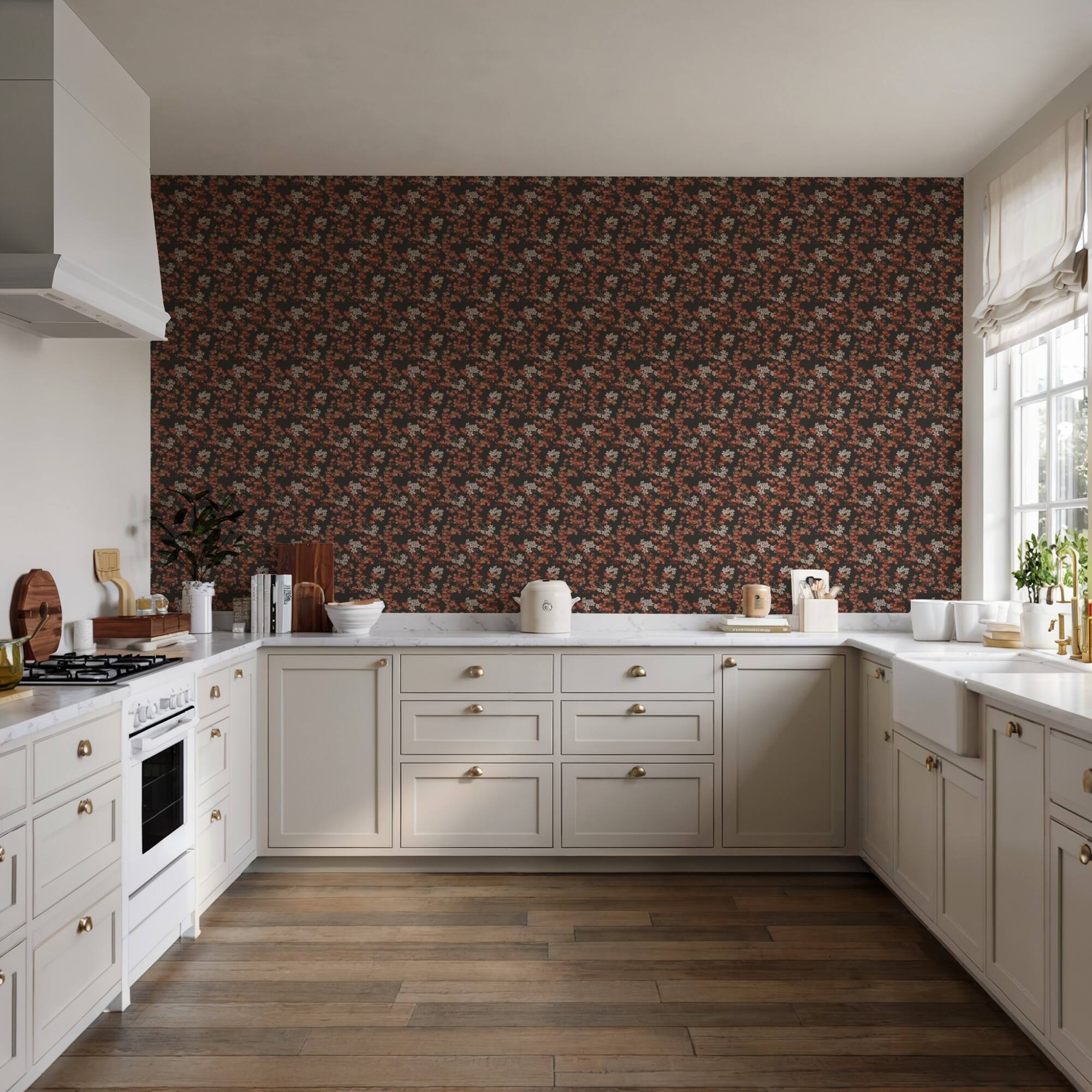 Designs Direct Embroidered Cherry Bloom Wallpaper